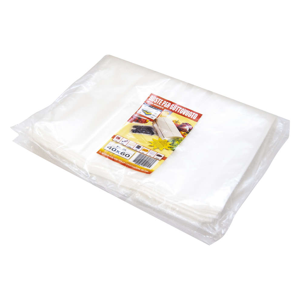 Sac à vide 40x60 (25 pièces) Secteur Alimentaire | Polsinelli Enologia sacs à vide d air